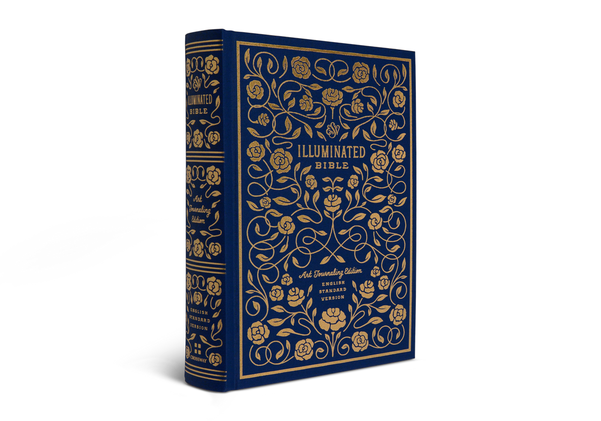 ESV Illuminated Bible, Art Journaling Edition (Cloth Over Board, Navy)