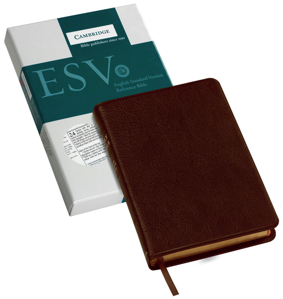 ESV Cambridge Pitt Minion Reference Brown Goatskin Black Letter Bible (Goatskin Leather) cover image