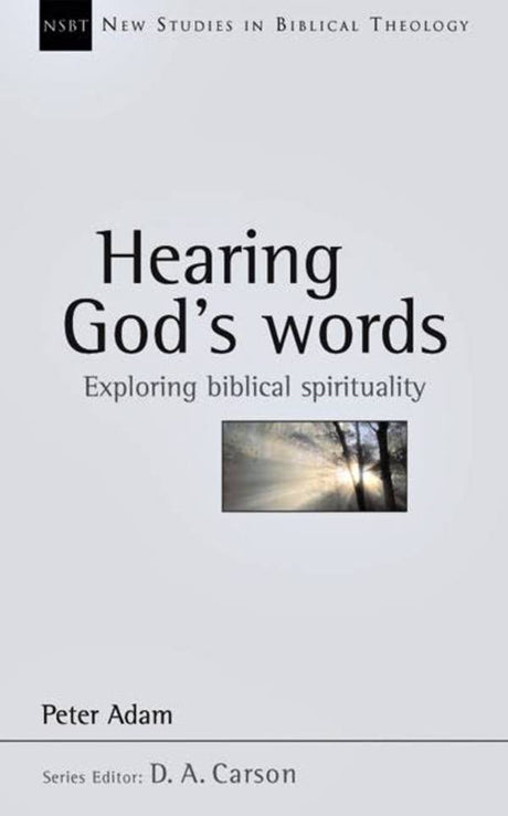 hearing gods words peter adam nsbt cover image