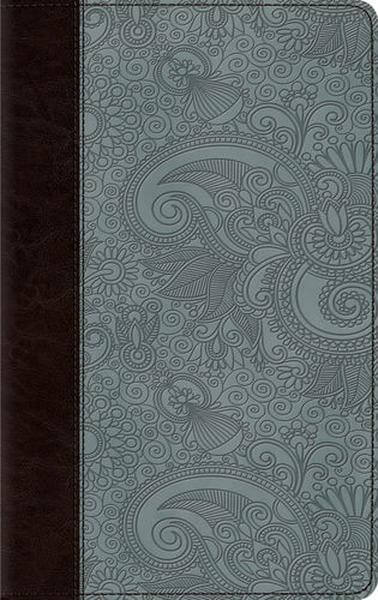 ESV Thinline Bible (TruTone, Chocolate/Blue, Garden Design) cover image