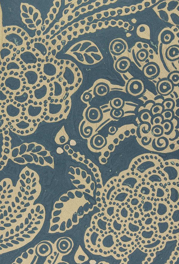 ESV Large Print Compact Bible (Cloth Over Board, Blue Flora) (1023781765167)