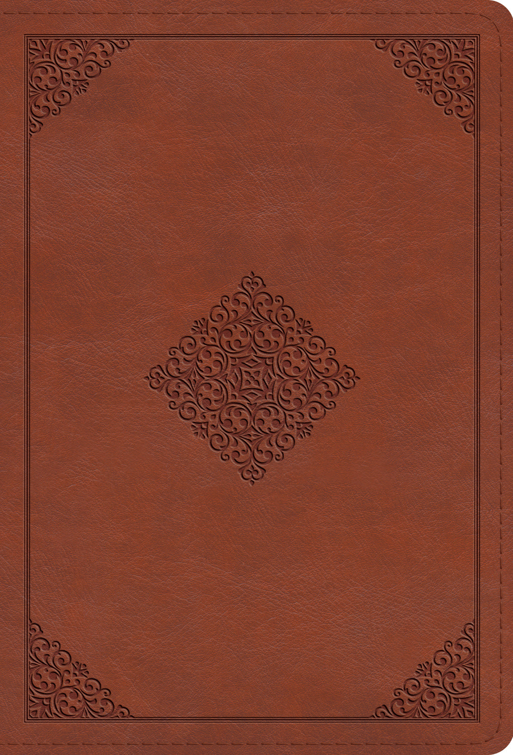 ESV Large Print Compact Bible (Trutone, Terracotta, Ornament Design)