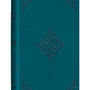 ESV Compact Bible (Trutone, Deep Teal, Fleur-De-Lis Design)
