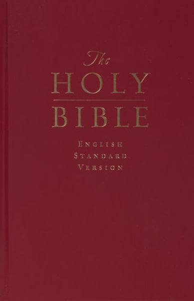 ESV Premium Pew and Worship Bible (Dark Red, Hardcover) cover image