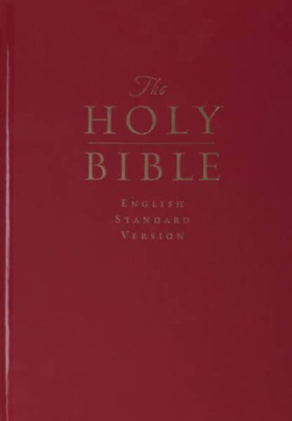 ESV Large Print Pew and Worship Edition (Dark Red, Hardcover) cover image