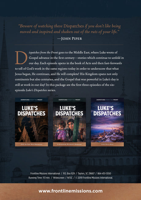 Luke's Dispatches, Episodes 1-3 (DVD Set)