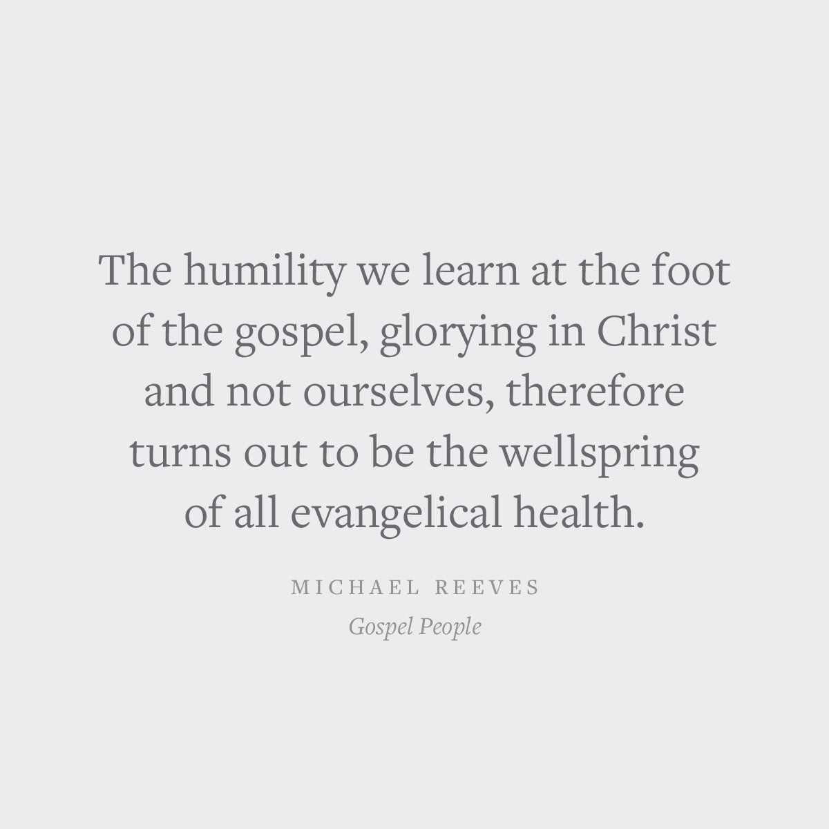 Gospel People: A Call for Evangelical Integrity