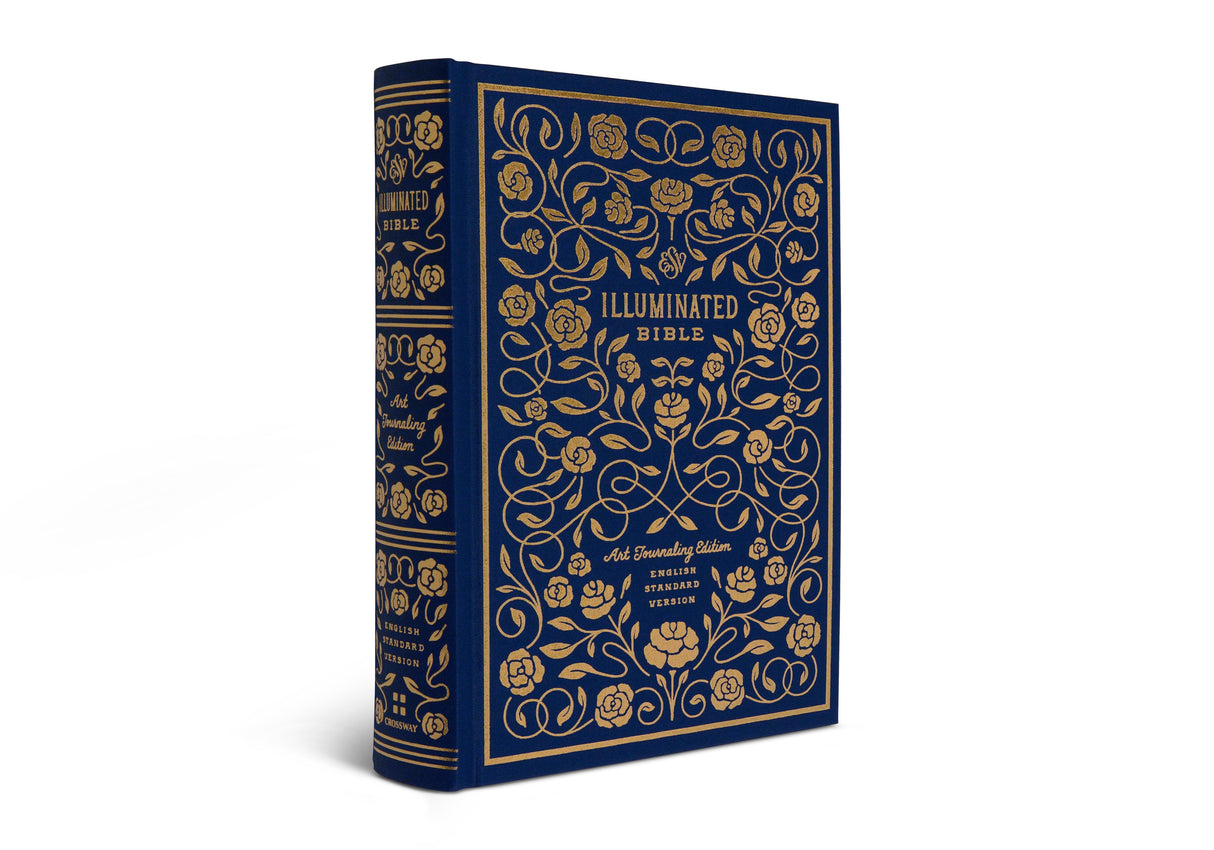 ESV Illuminated Bible, Art Journaling Edition (Cloth Over Board, Navy)