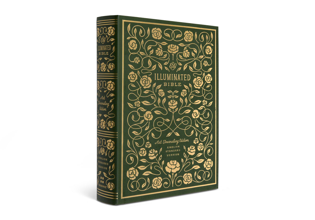 ESV Illuminated Bible, Art Journaling Edition (Hardcover, Green)