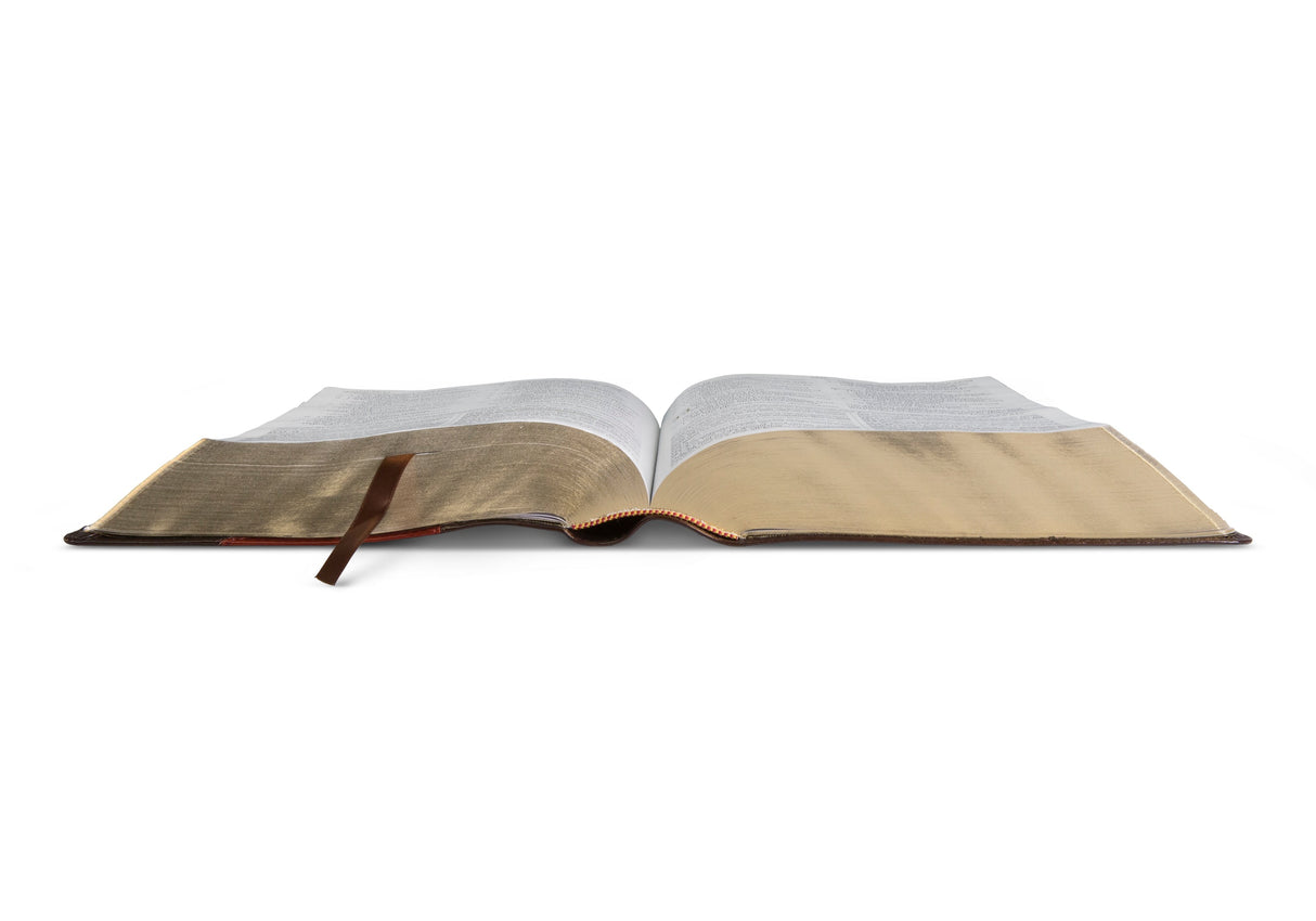ESV Study Bible, Large Print (TruTone, Brown/Cordovan, Portfolio Design)