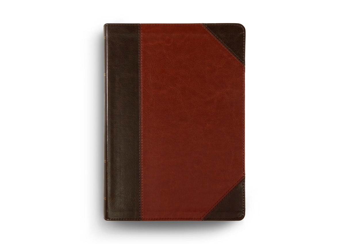 ESV Study Bible, Large Print (TruTone, Brown/Cordovan, Portfolio Design)