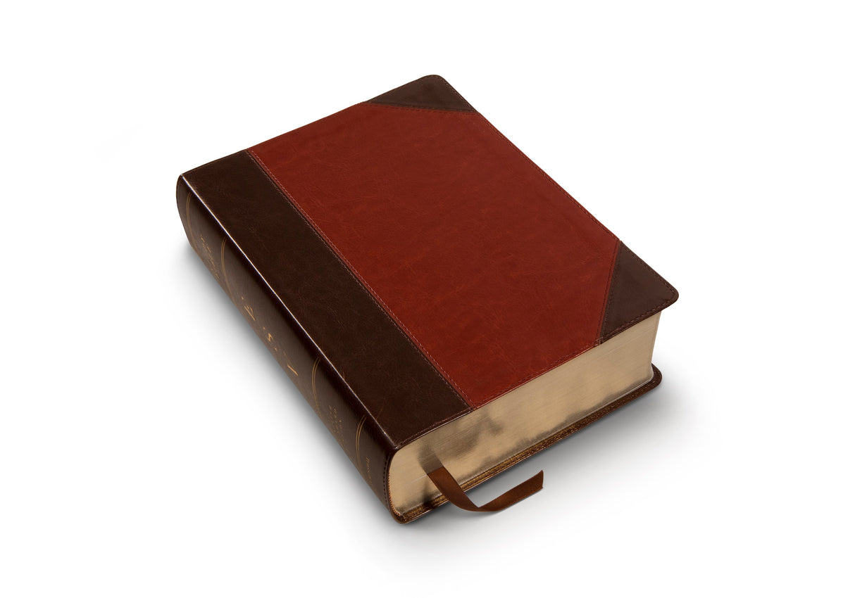 ESV Study Bible, Large Print (TruTone, Brown/Cordovan, Portfolio Design)
