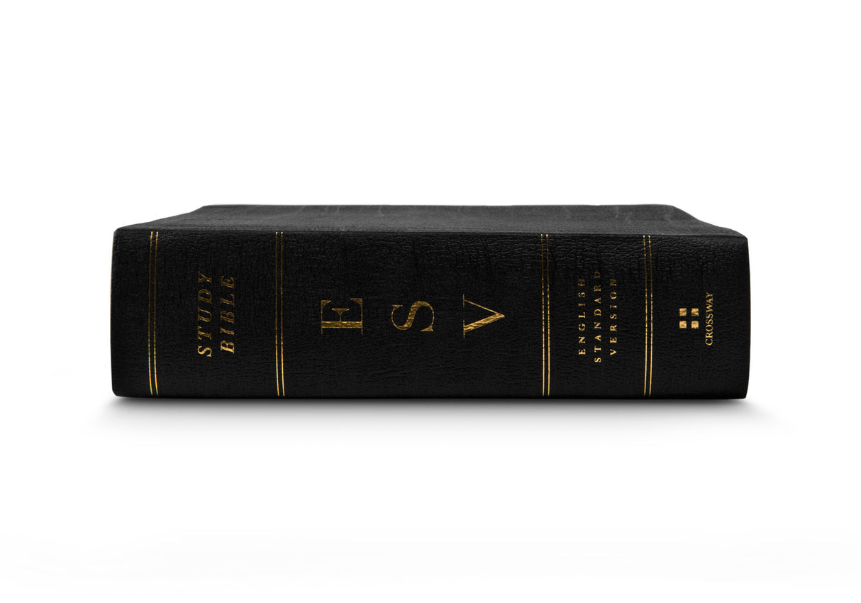 ESV Study Bible, Personal Size (Black, Genuine Leather)