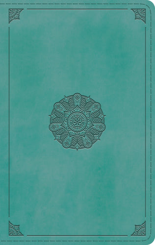 ESV Single Column Thinline Bible (TruTone, Turquoise, Emblem Design) cover image