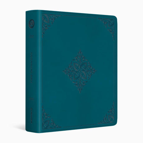 ESV Journaling Bible (Trutone, Deep Teal, Fleur-De-Lis Design) - English Standard Version - 9781433570841