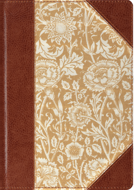 ESV Single Column Journaling Bible, Large Print (Cloth Over Board, Antique Floral Design) - ESV - 9781433588518