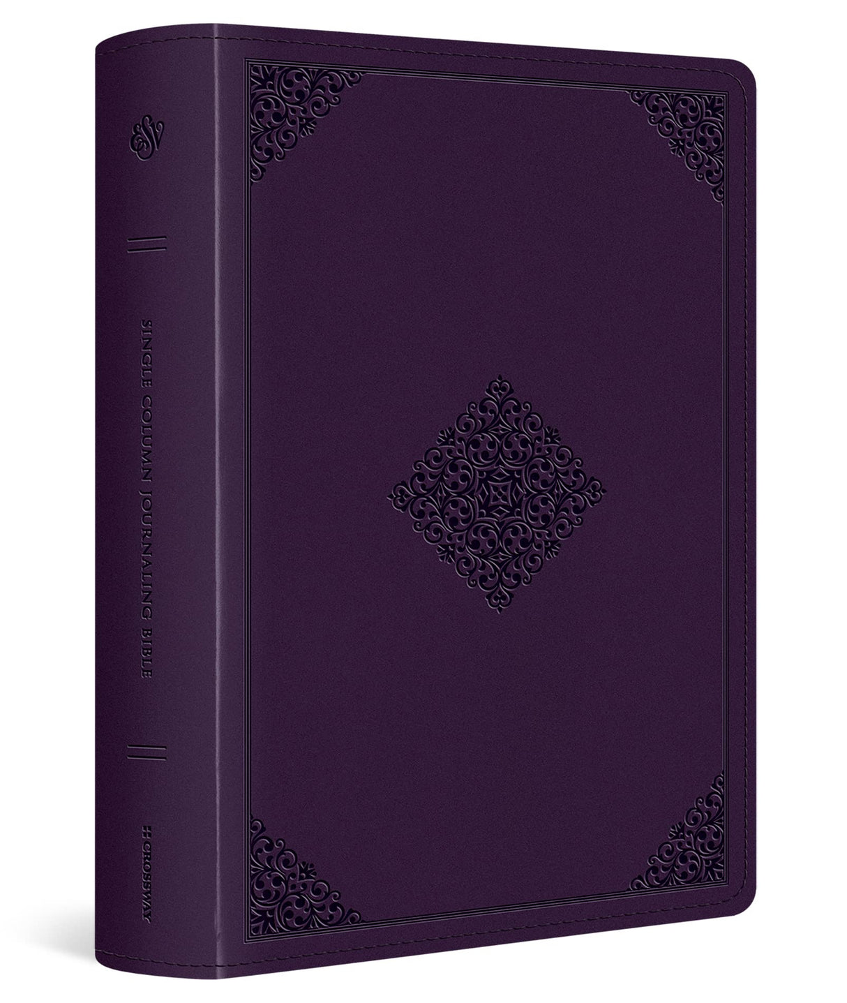 ESV Single Column Journaling Bible, Large Print (Trutone, Lavender, Ornament Design) - ESV - 9781433581694
