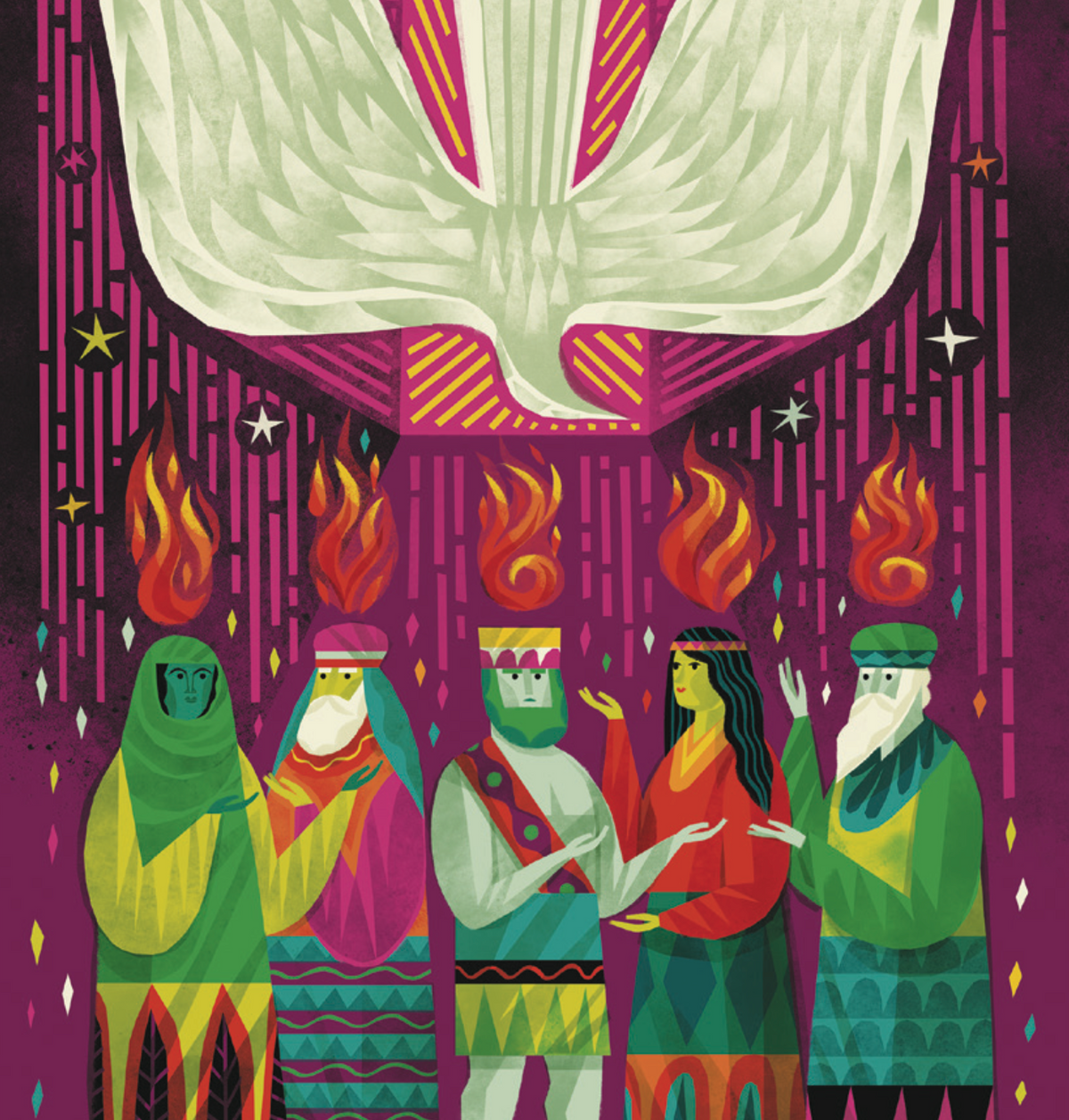 Full-page illustration from The Biggest Story Bible Storybook