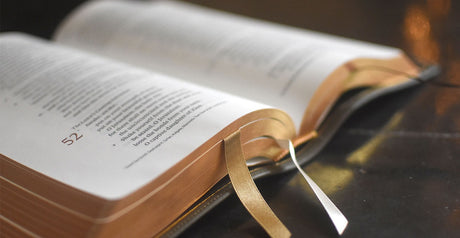 An open Bible