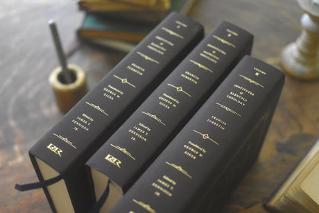 Spines of the volumes in Institutes of Elenctic Theology, 3-Volume Set
