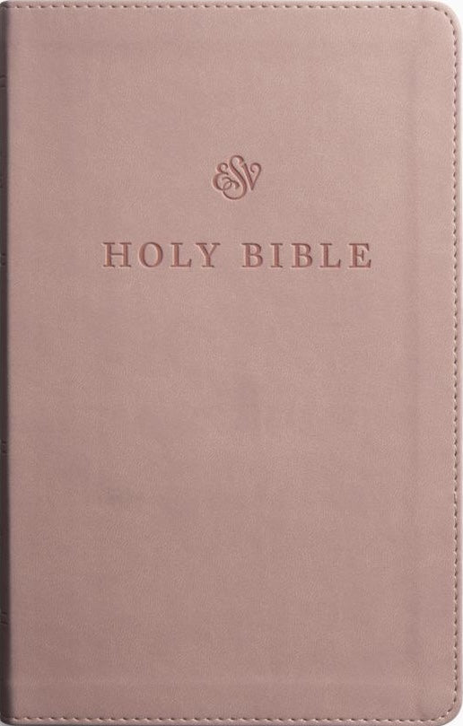 ESV Premium Church Bible, Large Print, Red Letter (Trutone, Blush Rose) - ESV - 9798874904050