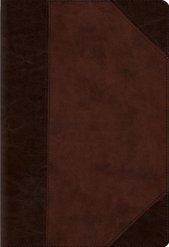 ESV Large Print Compact Bible, Red Letter (Trutone, Brown/Walnut, Portfolio Design) - ESV - 9798874902957