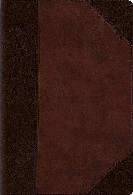 ESV Large Print Compact Bible, Red Letter (Trutone, Brown/Walnut, Portfolio Design) - ESV - 9798874902957