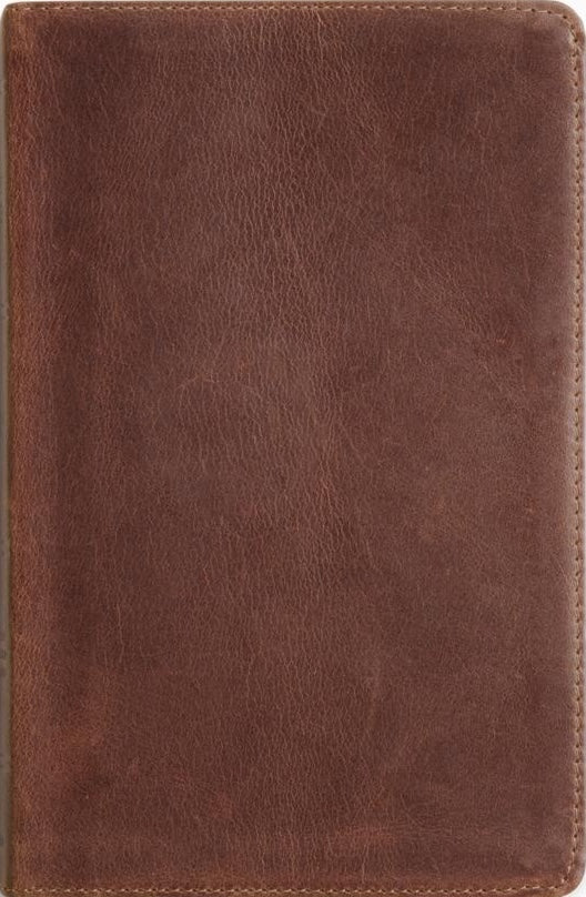 ESV Thinline Bible, Red Letter (Full Grain Leather, Saddle Brown) - ESV - 9798874903534