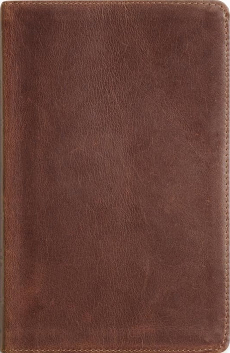 ESV Thinline Bible, Red Letter (Full Grain Leather, Saddle Brown) - ESV - 9798874903534