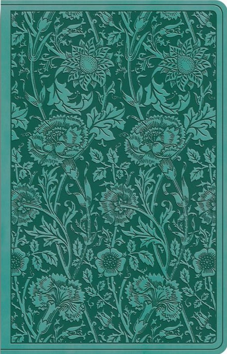 ESV Premium Gift Bible (Trutone, Teal, Floral Design) - ESV - 9798874903190