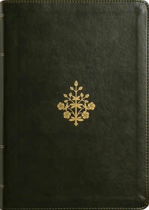 ESV Study Bible, Large Print (Trutone, Olive, Branch Design)