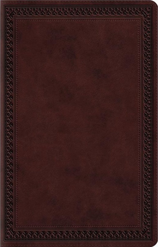 ESV Premium Gift Bible (Trutone, Mahogany, Border Design) - ESV - 9798874903169