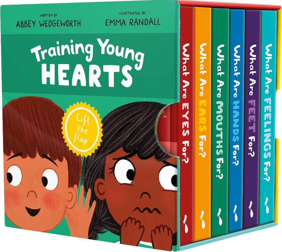 Training Young Hearts Board Books Boxed Set: 6 Lift-The-Flap Board Books & Guide for Grown-Ups - Wedgeworth, Abbey; Randall, Emma (Illustrator) - 9781802543278