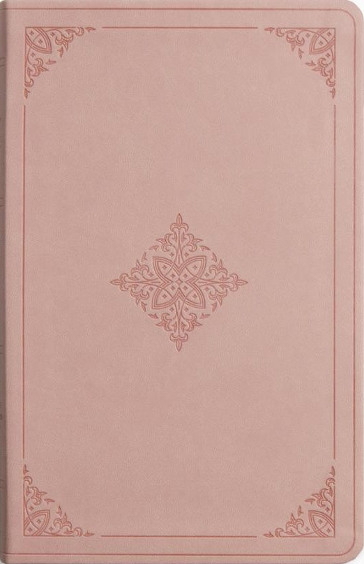 ESV Large Print Value Thinline Bible (Trutone, Blush Rose, Fleur-De-Lis Design) - ESV - 9781433598319