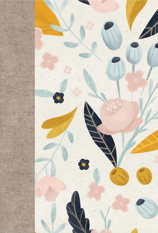 ESV Large Print Compact Bible, Red Letter (Hardcover, Spring Bloom Design) - ESV - 9798874902971