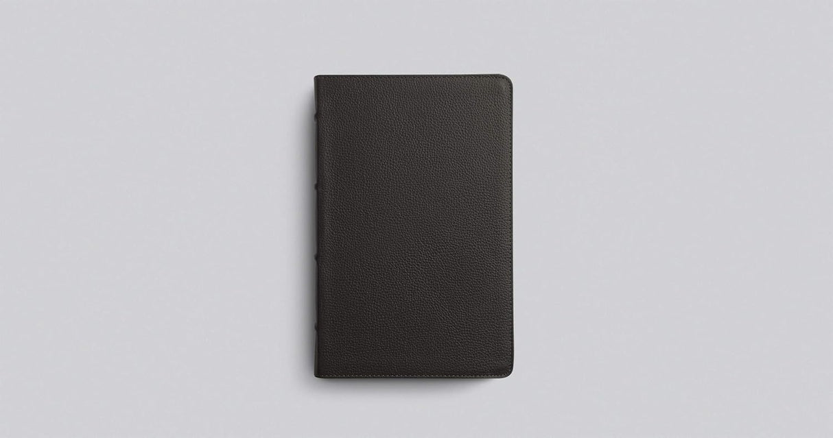ESV Giant Print Personal Size Bible, Red Letter (Buffalo Leather, Deep Brown)