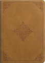 ESV Large Print Bible (Trutone, Nubuck Caramel, Fleur-De-Lis Design) - ESV - 9781433591907