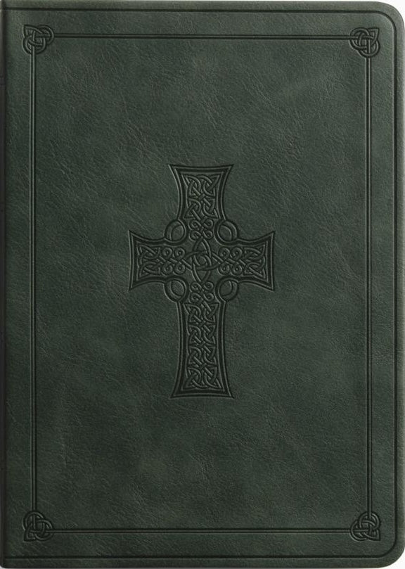 ESV Value Large Print Compact Bible (Trutone, Quiet Forest, Celtic Cross Design) - ESV - 9798874903091
