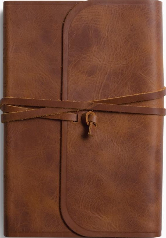 ESV Thinline Bible, Red Letter (Natural Leather, Brown, Flap with Strap) - ESV - 9798874903596