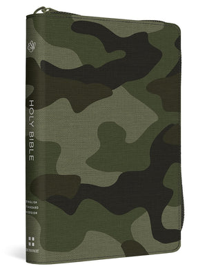 ESV Compact Bible (Canvas with Zipper, Camo Design) -  () - 9798874907433