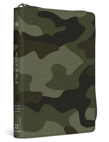 ESV Compact Bible (Canvas with Zipper, Camo Design) -  () - 9798874907433