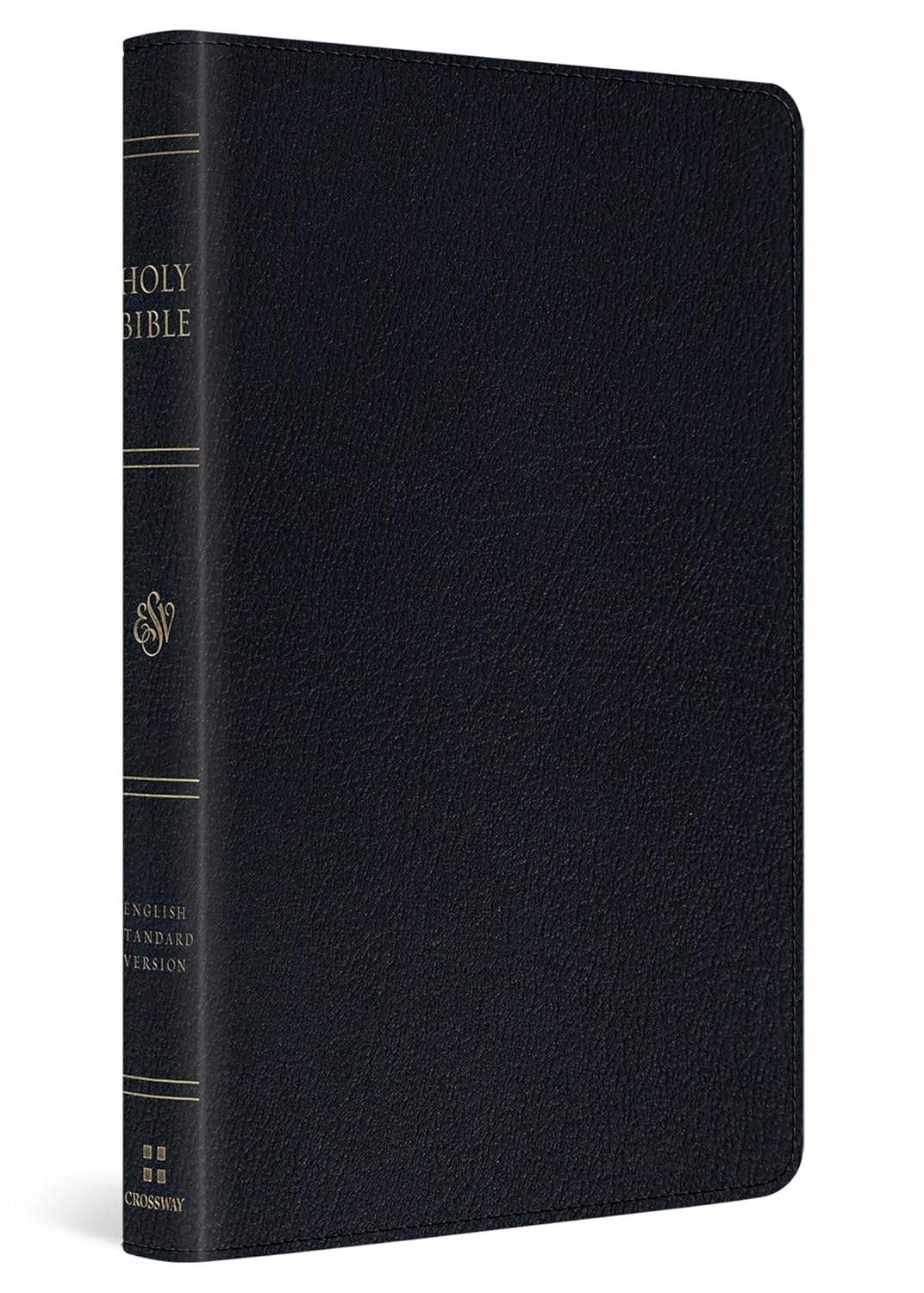 ESV Large Print Thinline Bible (Genuine Leather, Black)