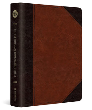 ESV Single Column Journaling Bible (Trutone, Brown/Cordovan, Portfolio Design) - ESV - 9798874900953