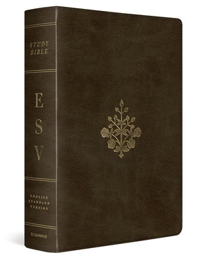 ESV Study Bible, Large Print (Trutone, Olive, Branch Design) - ESV - 9781433595806