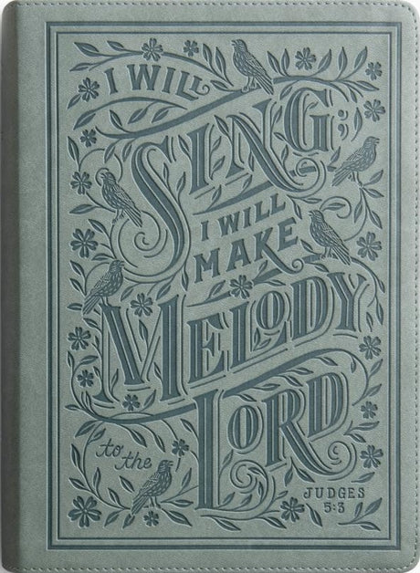 ESV Single Column Journaling Bible, Large Print (Trutone, Paris Sky, Judges 5:3 Design) - ESV - 9798874902582