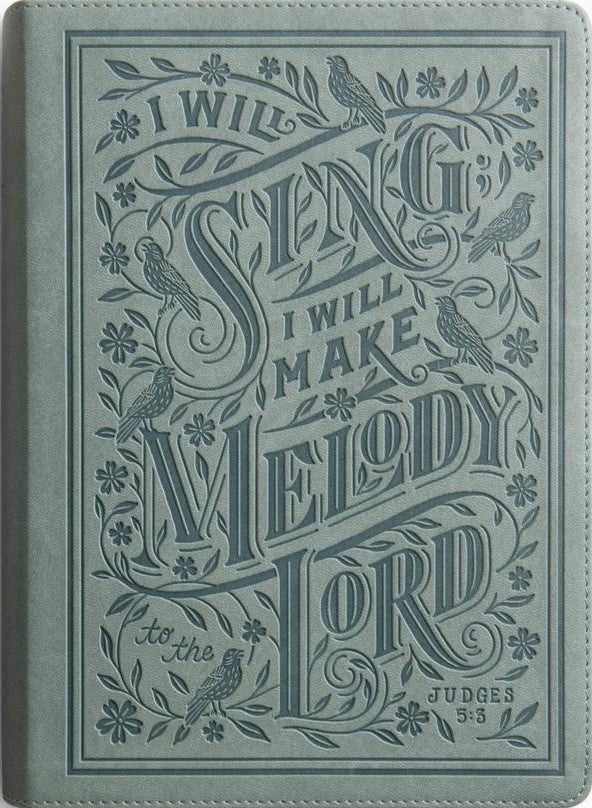 ESV Single Column Journaling Bible, Large Print (Trutone, Paris Sky, Judges 5:3 Design) - ESV - 9798874902582