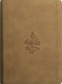 ESV Single Column Journaling Bible, Large Print (Trutone, Nubuck Caramel, Wildflower Design) - ESV - 9798874902575