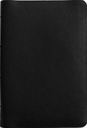 Cover of ESV Heirloom Bible, Gloria Dei: Single Column Edition (Goatskin, Black, Full Yapp)