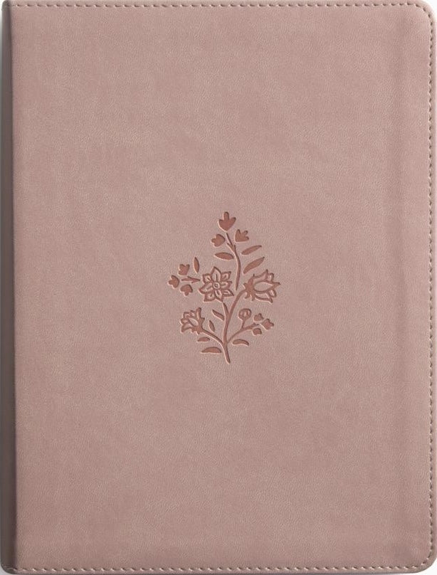 ESV Single Column Journaling Bible (Trutone, Blush Rose, Wildflower Design) - ESV - 9798874900250