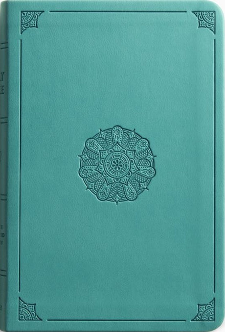 ESV Value Compact Bible (Trutone, Turquoise, Emblem Design) - ESV - 9798874902797